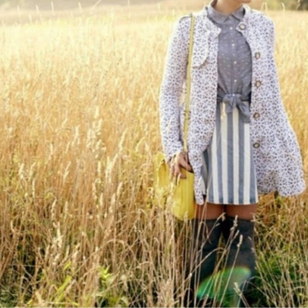 Anthropologie Elevenses Eyelet Trench
Chambray Jacket